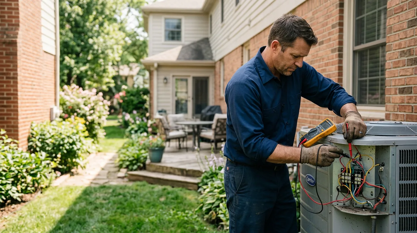 HVAC technician working near Glenwood, WV